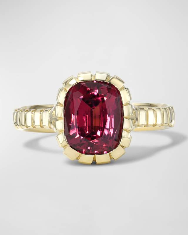 Garnet Heirloom Bezel Ring
